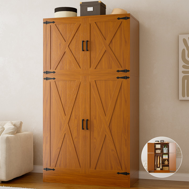 Armoire 70,9 po H, Brun