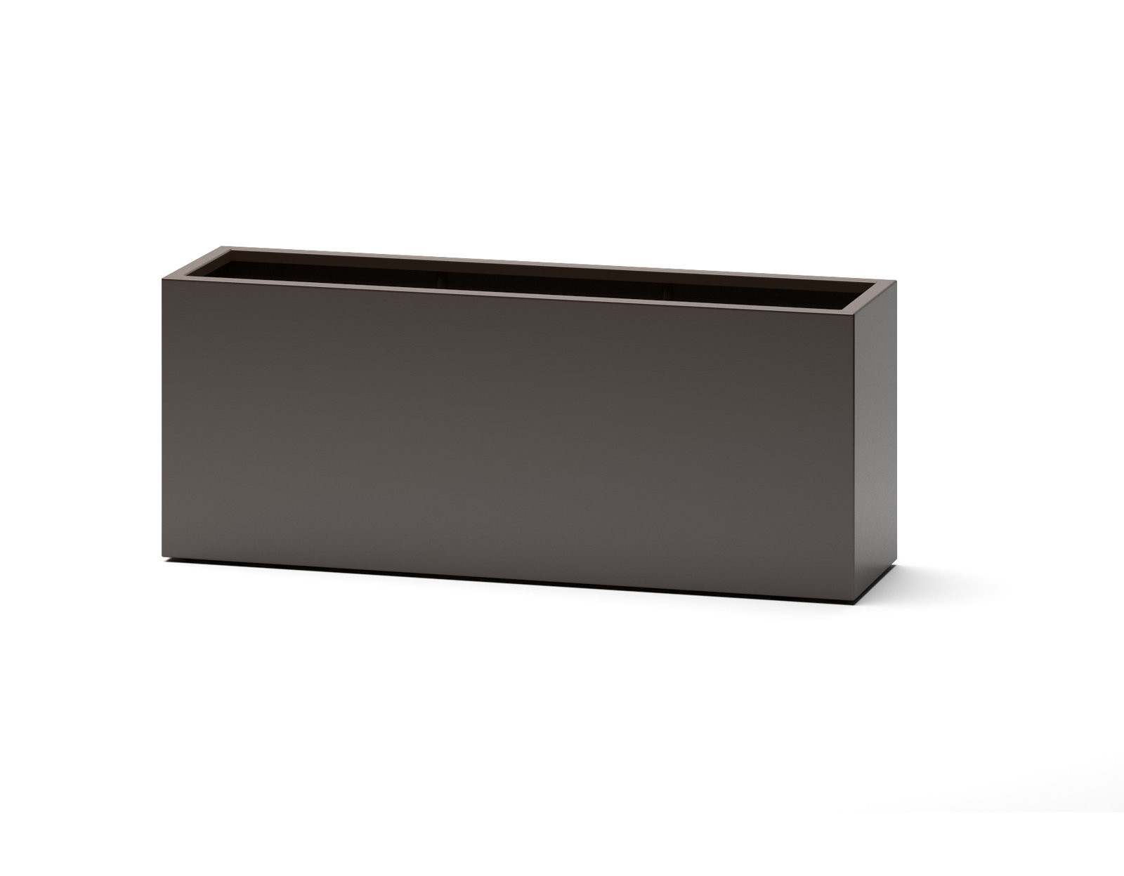 Roselia Handmade Planter Box, 24" H x 16" W x 48" D, Brown