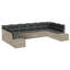 344cm Wide Patio Sofa with Cushions