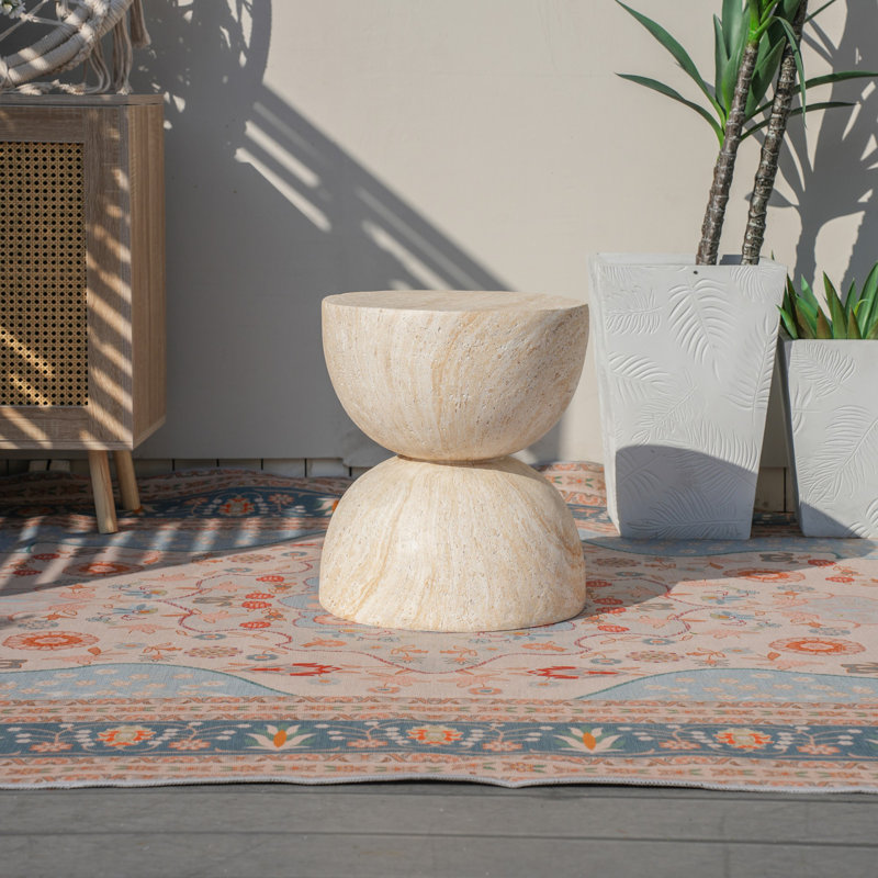 Irregular Magnesium Oxide Side Table