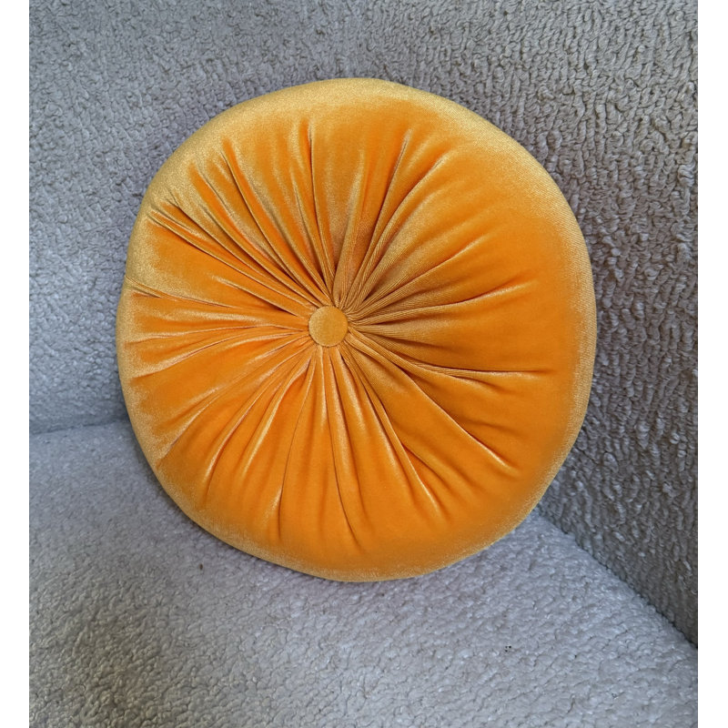 Coussin Therese, H 12 po x l 12 po, Tangerine