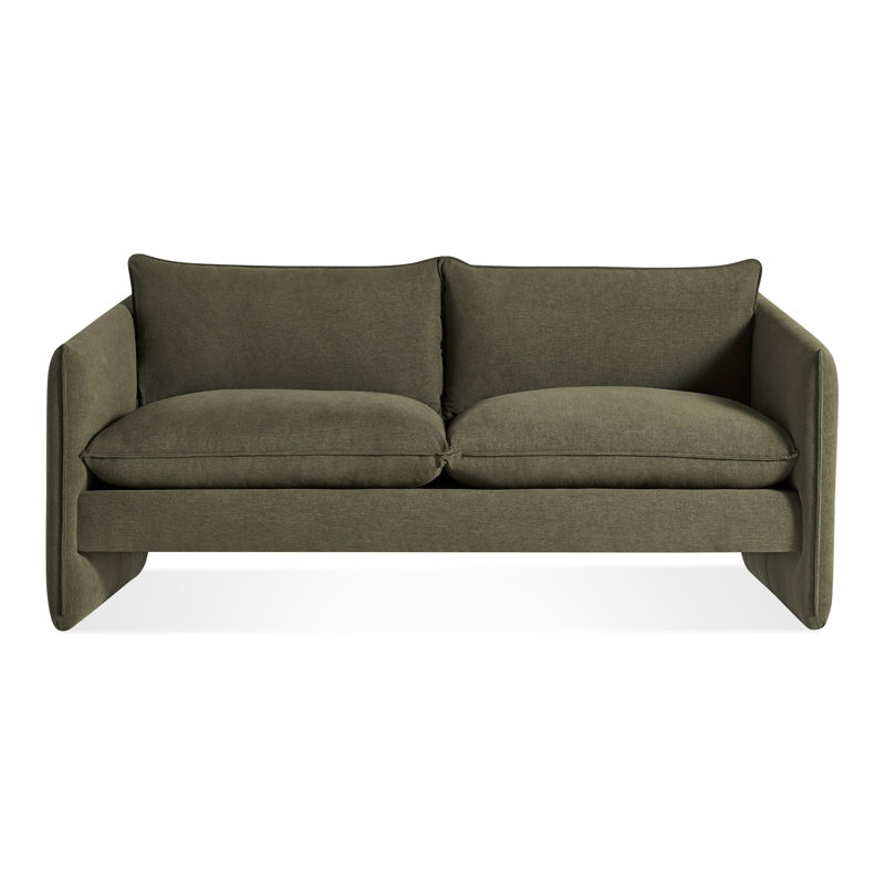 Softmore Sofa, 34" H x 74" W x 40" D, Kvadrat Guest Fatigue Polyester