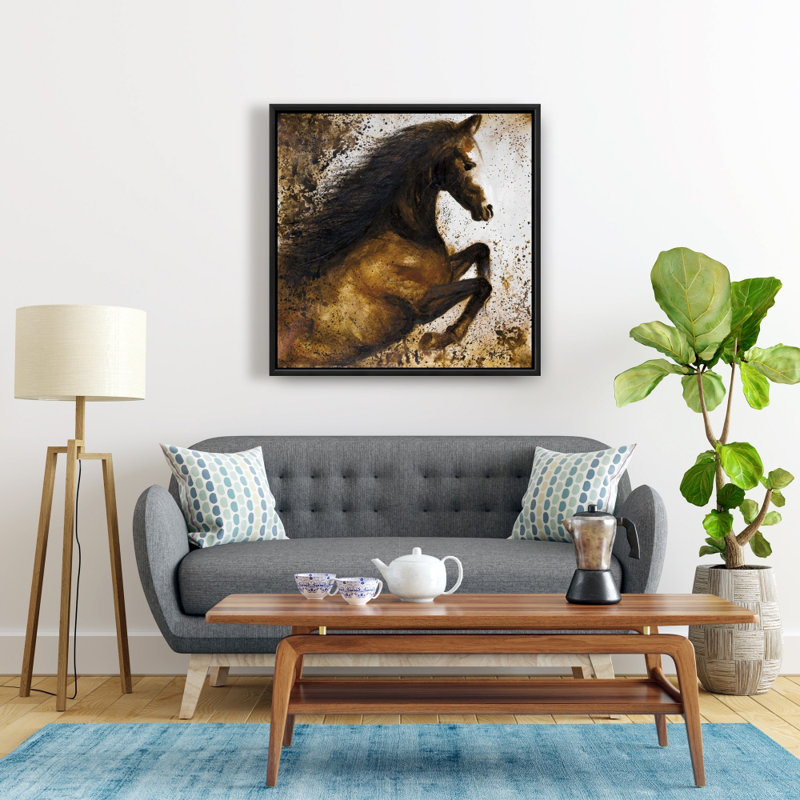 " Horse Rushing Into The Dust "
