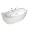 Baignoire de trempage autoportante en acrylique 67 po. X 35 po. Avec fonction de massage à jet et robinet