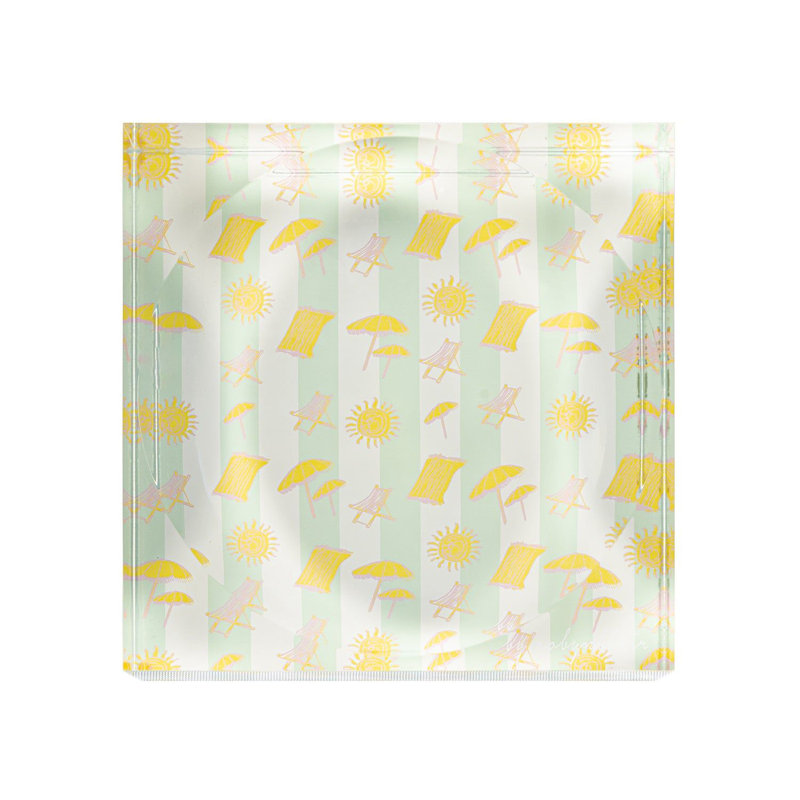 Seashore Mint, Green/Yellow/White
