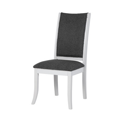 Chaise d'appoint 20,15 po Modern Classics, gris foncé / blanc perle