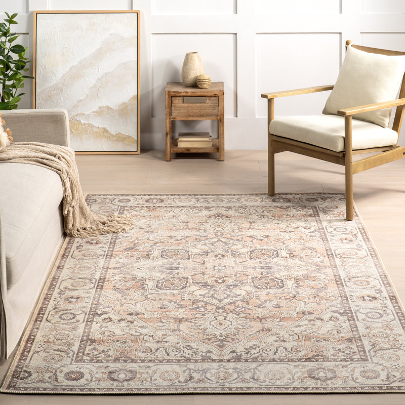 Tapis traditionnel en coton Mylah, Rectangle 4pi x 6 pi