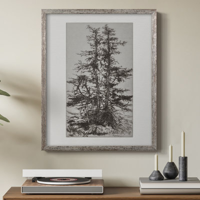 «Vintage Landscape CCXXI», reproduction encadrée - bois massif