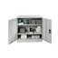 Hilliard Metal Storage Cabinet with Lock, 2 Doors,  1 Shelf Storage Cupboard for Files, Tools-35991060-35991056