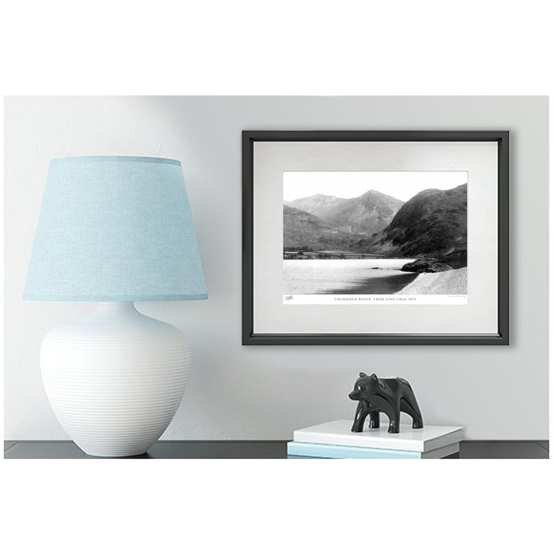 Crummock Water, From Ling Crag 1893 by Francis Frith - Single Picture Frame Print, 28cm H x 36cm W x 2.3cm D