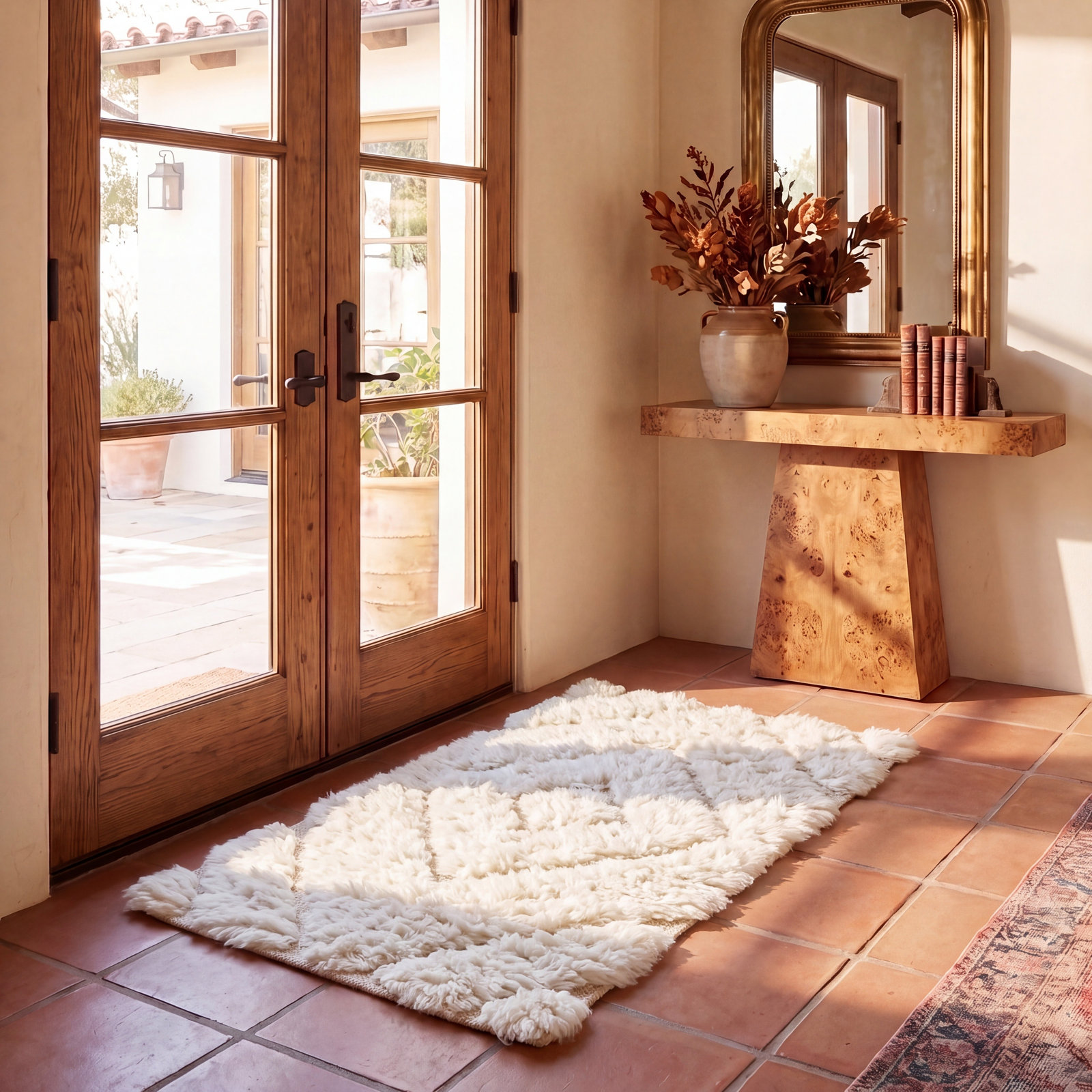 Dabria Hand-Woven Chevron Wool Rug, Rectangle 2' x 3'