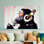 Reproduction d'art urbain imprimé sur toile graffiti urbain, décor de rue moderne 1P