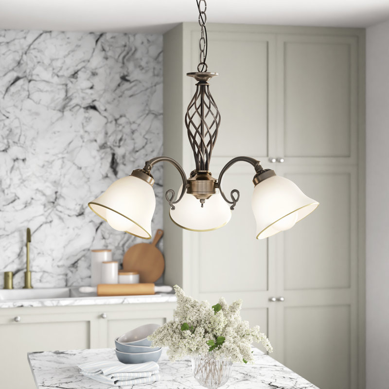 3 - Light Candle Style Chandelier