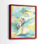 Bright Heron Fresco III - reproduction encadrée de qualité supérieure - prête à être accrochée - aucun clou requis - aucun clou requis-1433264965-1433265023