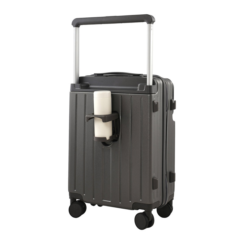 20-Inch Front Opening Travel Suitcase with Widen Telescopic Handle