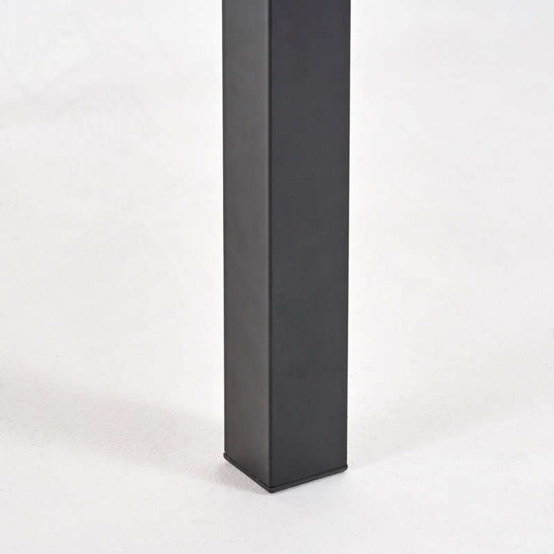 Bohl Rectangular Outdoor Dining Table ,, Black, Teak