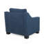 Upholstered Club Chair-Blue