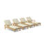 Brianna Outdoor Teak Chaise Lounge