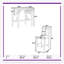 Ensemble de table de salle à manger extensible à abattants avec 2 chaises rembourrées, solution compacte pour les petits appartements et décor de style maison de campagne-131151293
