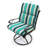 22" x 45" Outdoor Chair Cushion with Ties and Loop-1067772102