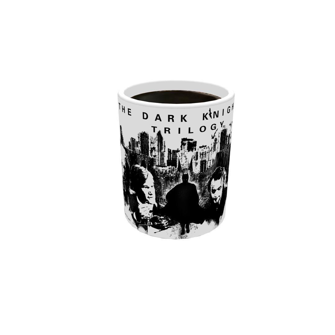Batman the Dark Knight Trilogy (Black and White) Morphing 11 oz. Mug Trend Setters