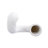 White Abstract Curved Tube Vase Tall-517065137