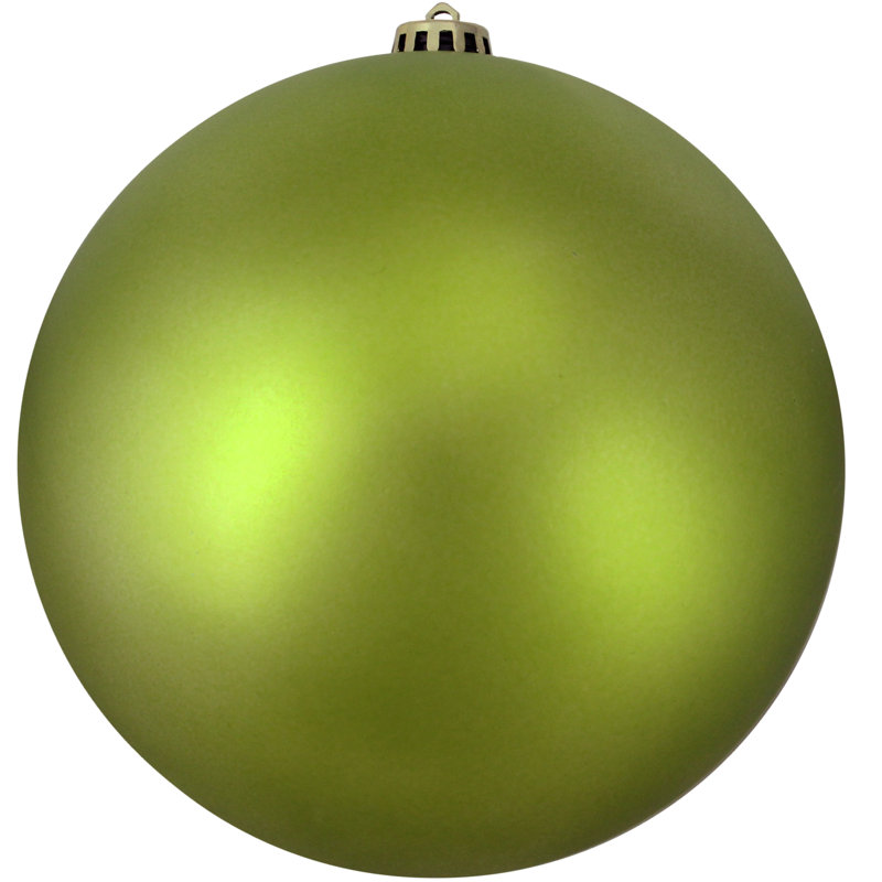Ornement boule de Noël vert mat incassable 12 po (300 mm)