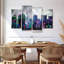 «New York City Graffiti Overcast New York», reproduction sur toile 4 pièces par Harper D.-93060320