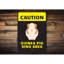 Plaque en aluminium cochon d'Inde-58196446