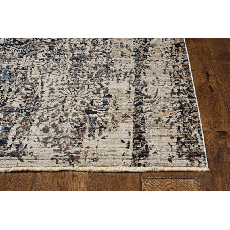 Tapis gris Jytte, Rectangle 5 pi 3 po x 7 pi 7 po