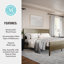 Lit plateforme en bois avec tête de lit et pied de lit Martha Stewart Corbin-97967490-97967489
