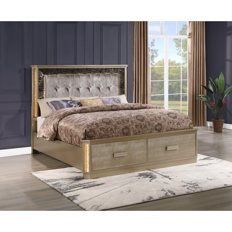 Coutee Upholstered Platform Storage Bed, King