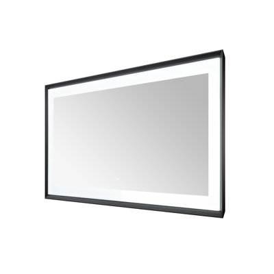 Madison l 72 po x H 36 po x P 2,28 po, miroir à cadre mince avec lumière DEL, désembueur, éclairage à 3 températures de couleur, installation murale verticale ou horizontale