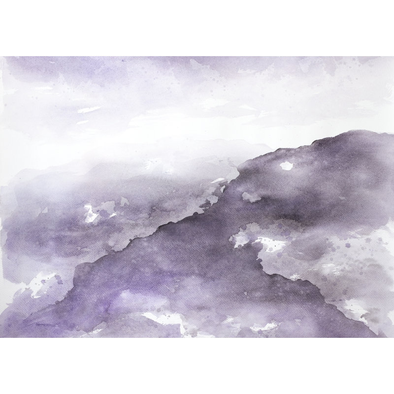 Nebula - Toile encadrée de bureau mauve | Décoration intérieure