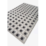 Contemporary One-of-a-Kind Rectangle 6'1" X 9'2" Hand Knotted Area Rug