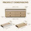 160 cm W Chest of 6 Drawers-1531903437