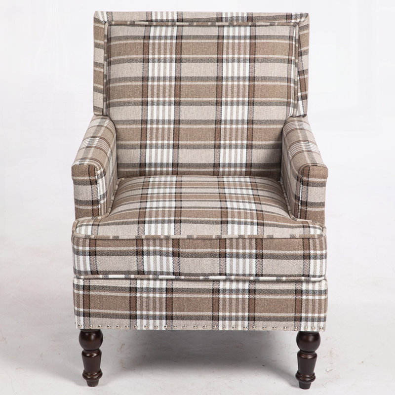 Chaise d'appoint rembourrée, fauteuil vintage pour le salon