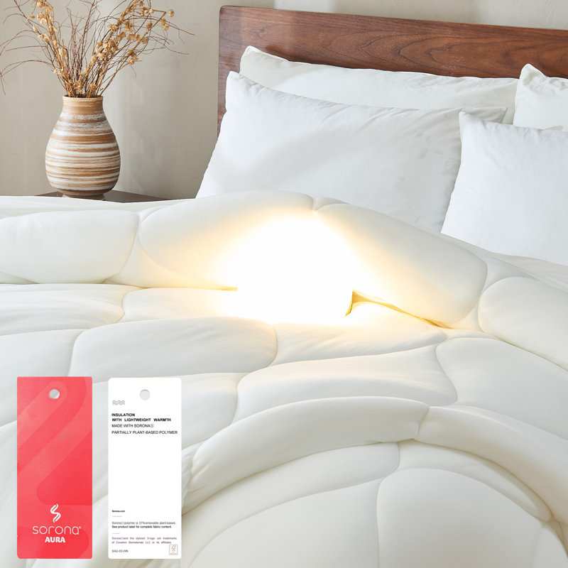 Bestier Queen Size All-Season Down Alternative Comforter – Lightweight Duvet Insert with Corner Tabs, Skin-Friendly								