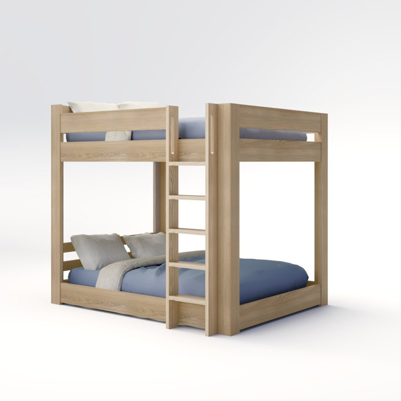 Elevated Kids Bed, Full XL, Location A, Driftwood