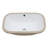 22'' L x 15'' W Ceramic Undermount Rectangular Bathroom Sink with Overflow