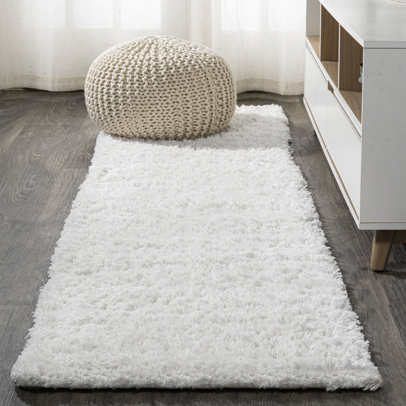 Tapis de couloir blanc Airick, Tapis de couloir 2 pi x 8 pi