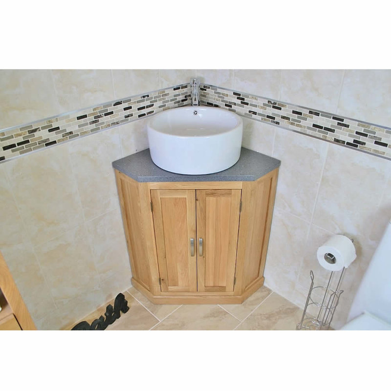 Deerwood 550mm Single Bathroom Vanity with Vessel Ceramic Basin