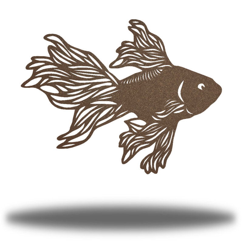 Décoration murale Yalamanchili Betta, H 8 po x l 8 po x P 0,0125 po, Rouille