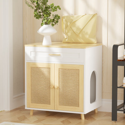 Armoire à litière avec tiroir 23,6 po Highlandville