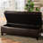 Hand- Faux Leather Storage Bench - 20.5" X 17.94" Brown 33-Pound Heavy Duty-1502275849