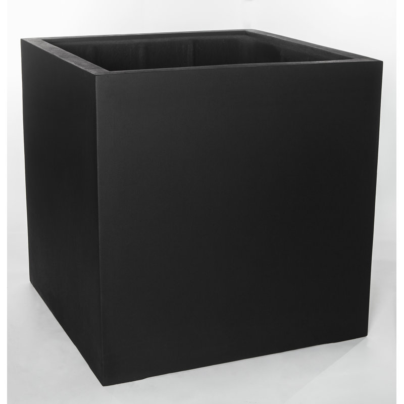Farnley Planter Box, 35.5" H x 35.5" W x 35.5" D, Onyx Black Lite, 1