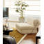 Structure d'appoint moderne en velours flocon de neige pliable pour le salon.