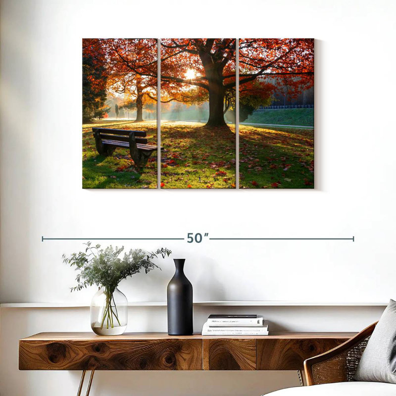 Banc Harnek Park en automne, H 24 po x l 38 po