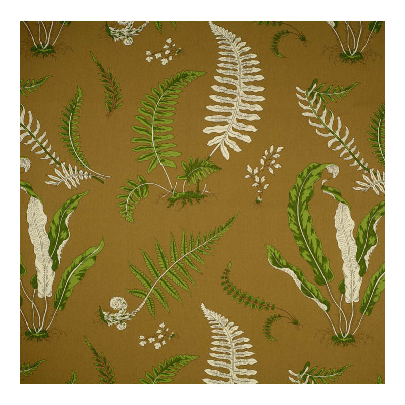 Elsie De Wolfe Sunbrella Fabric, Greens/Brown