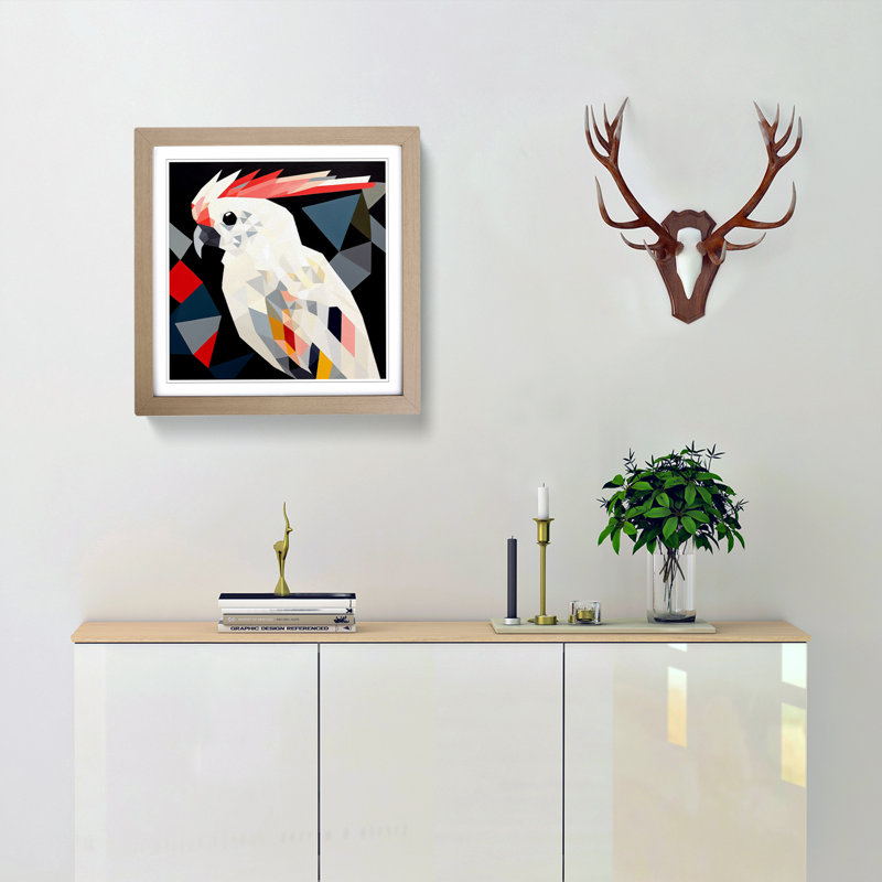 Cockatoo Constructivism No.3 - Framed Print, Oak